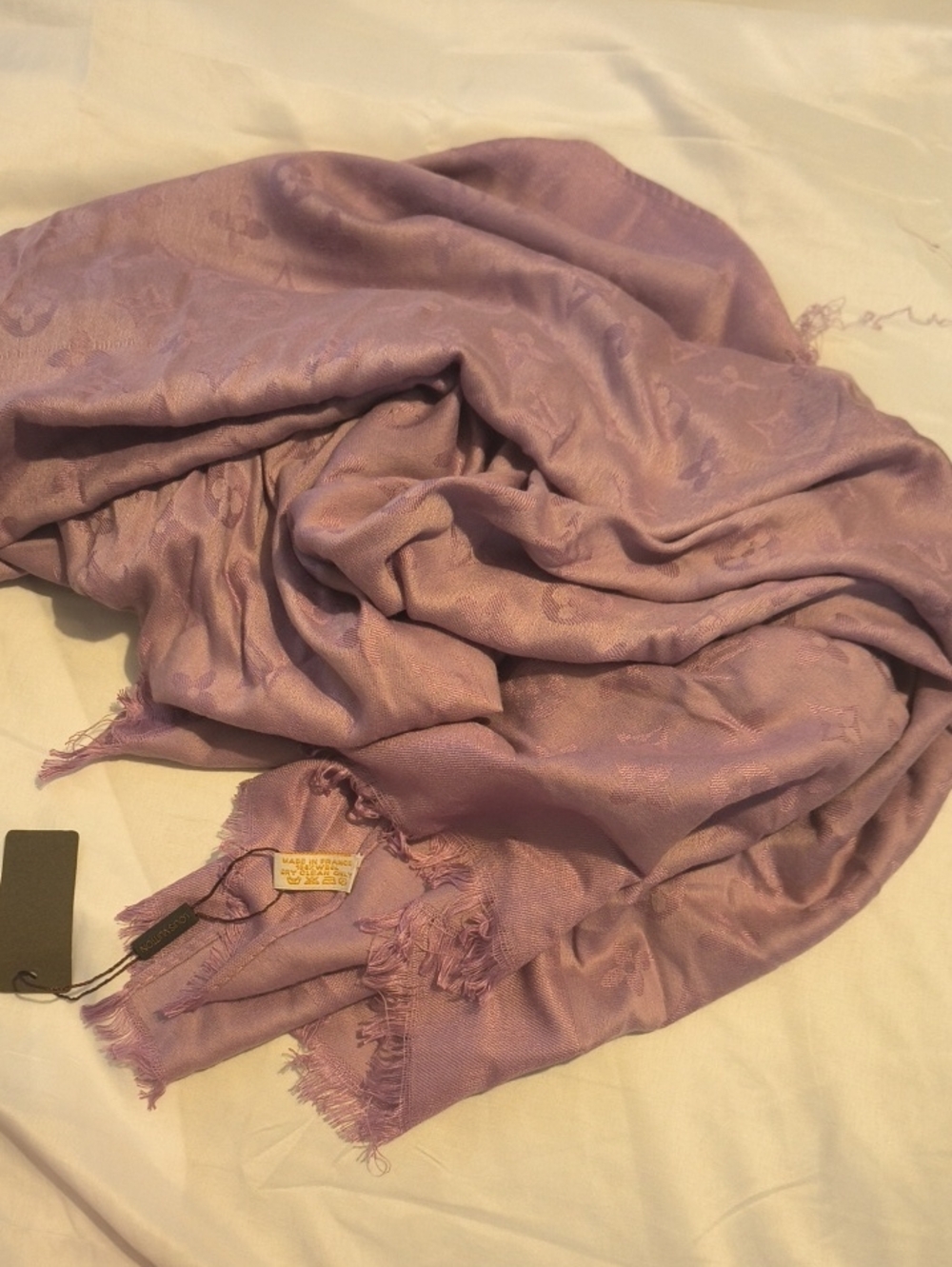 Monogram Lavender Scarf